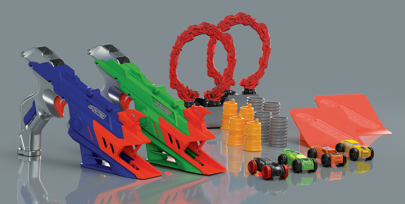 Illustration for article titled Nerf's New Blasters Shoot Tiny Foam Cars Instead of Darts